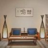 Hut Shape Bamboo Standing Lamp Living Room Tea Room (14)