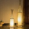 Hut Shape Bamboo Standing Lamp Living Room Tea Room (2)