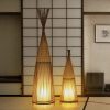 Hut Shape Bamboo Standing Lamp Living Room Tea Room (8)