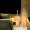 Hut Shape Bamboo Standing Lamp Living Room Tea Room (9)