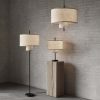 Margin Floor Lamp Table Light Fixture Fabric Cloth Lampshade