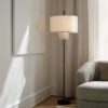 Margin Floor Lamp Table Light Fixture Fabric Cloth Lampshade