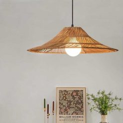 Rattan Loft Pendant Light Dining Room