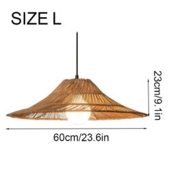 Rattan Loft Pendant Light Restaurant Kitchen Deco