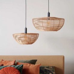 Rattan Retro Pendant Light Woven Lamp Shades