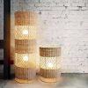 Retro Rattan Floor Lamp Living Room Bedroom Office Sofa