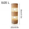 Retro Rattan Floor Lamp Living Room Bedroom Office Sofa Table Size L