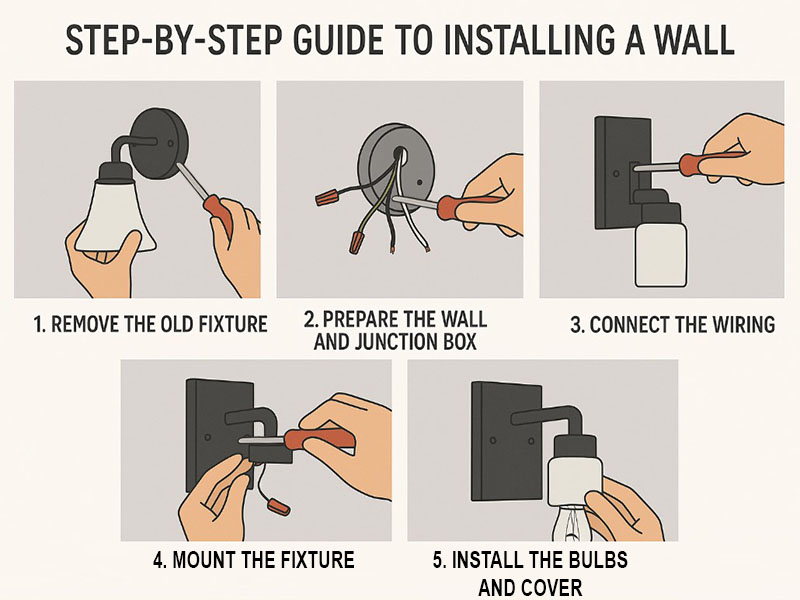 5 Step Guide To Installing A Wall Light