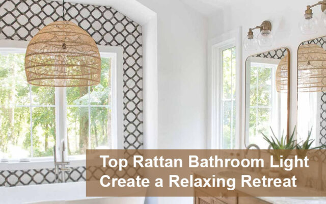 Best Rattan Bathroom Light Fixtures For A Cozy, Spa-like Space