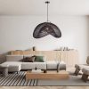 Black Rattan Cloud Pendant Light Hanging Lampshades