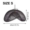Black Rattan Cloud Pendant Light Size S