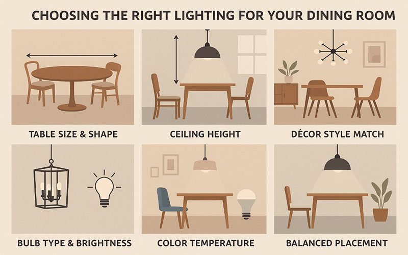 Choosing The Right Lighting For Your Dining Room