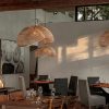 Cloud Pendant Light Rattan Fixture Coffee Shop