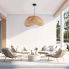 Cloud Rattan Pendant Light Livingroom