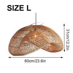 Cloud Rattan Pendant Light Size L