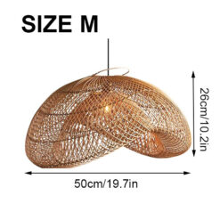 Cloud Rattan Pendant Light Size M