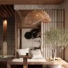 Cloud Rattan Pendant Light Tearoom