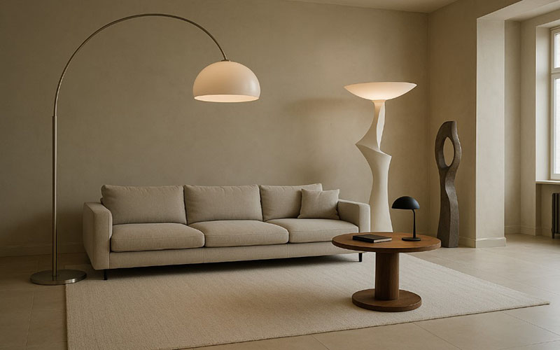 Elevate Your Space With Oversized Arc And Sculptural Floor Lamps