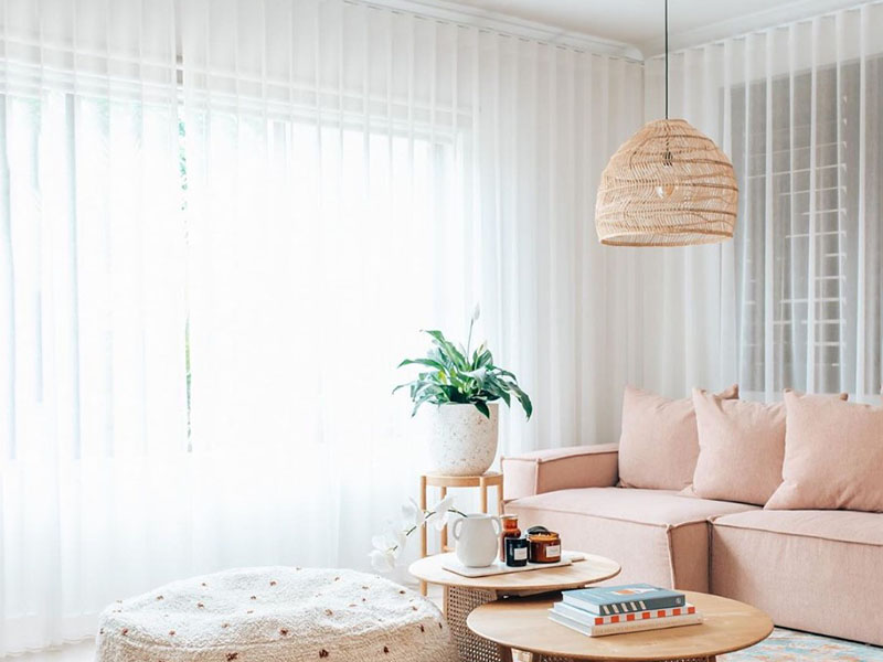 High Quality Rattan Cage Pendant Light Living Room