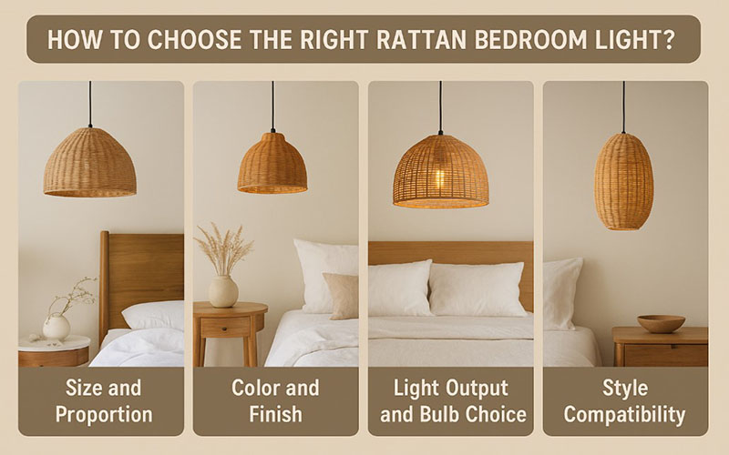 How To Choose The Right Rattan Bedroom Light