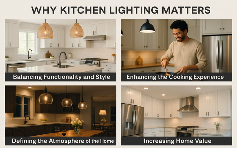 Kitchen Lighting Shapes Style, Safety, And Ambiance