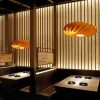 Oak Veneer Chandelier Wood Pendant Light Fixture