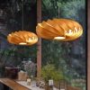 Oak Veneer Chandelier Wood Pendant Lights