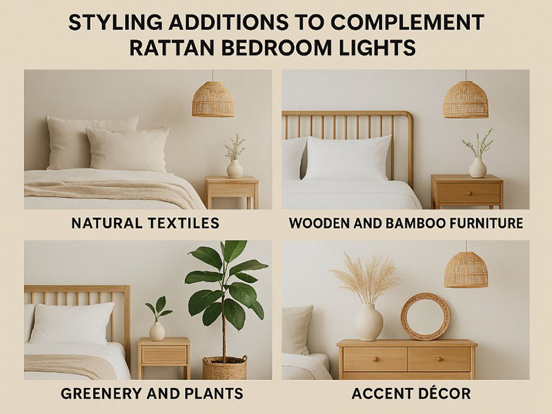 Rattan Bedroom Light Style