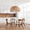 Rattan Cloud Pendant Light Dining Room