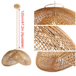 Rattan Cloud Pendant Light Hanging Lampshade