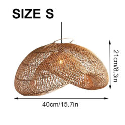 Rattan Cloud Pendant Light Size S