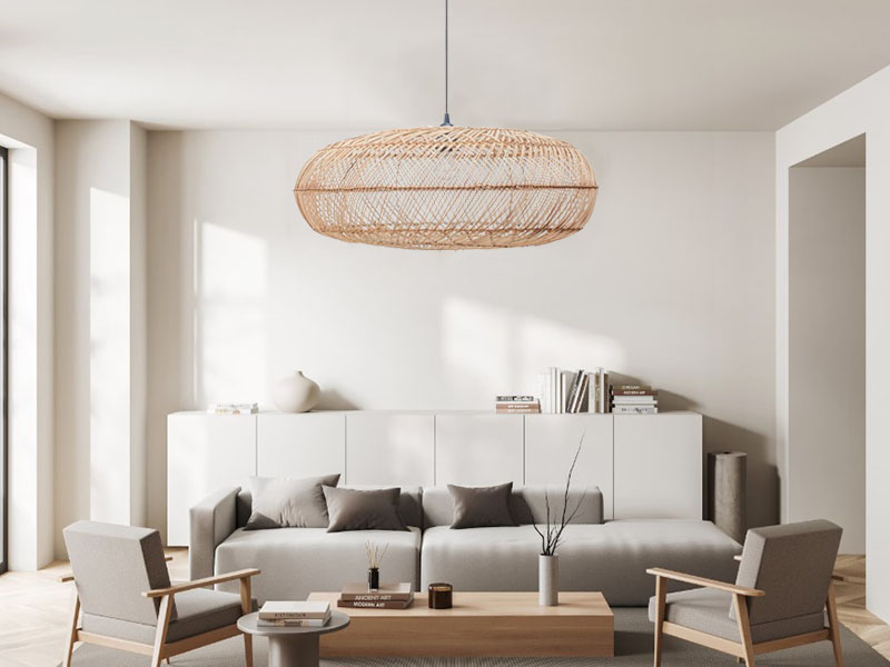 Rattan Living Room Light Sophisticated Woven