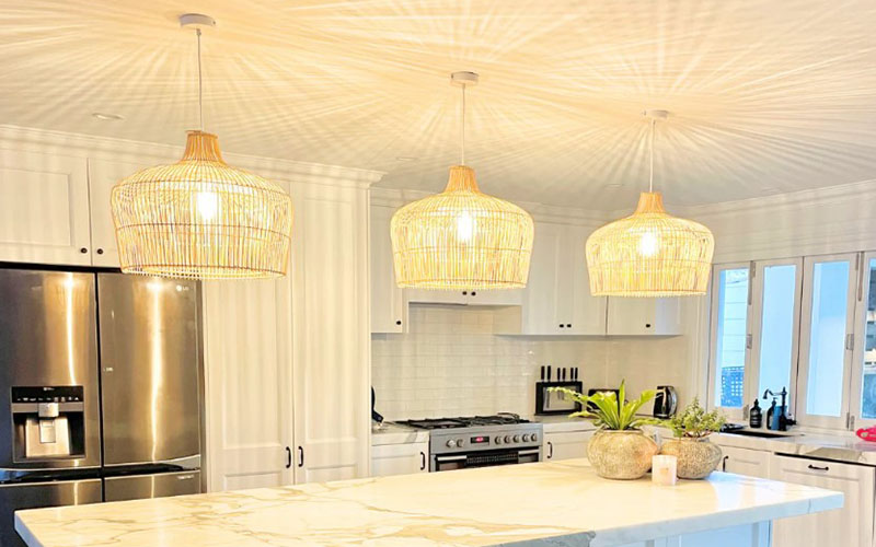 Rattan’s Woven Texture Allows Light To Diffuse Softly, Offer A Cozy And Intimate Feel