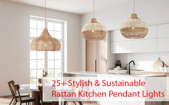 Stylish & Sustainable Rattan Kitchen Pendant Light