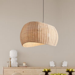 Wabi Sabi Rattan Pendant Light For Dining Room