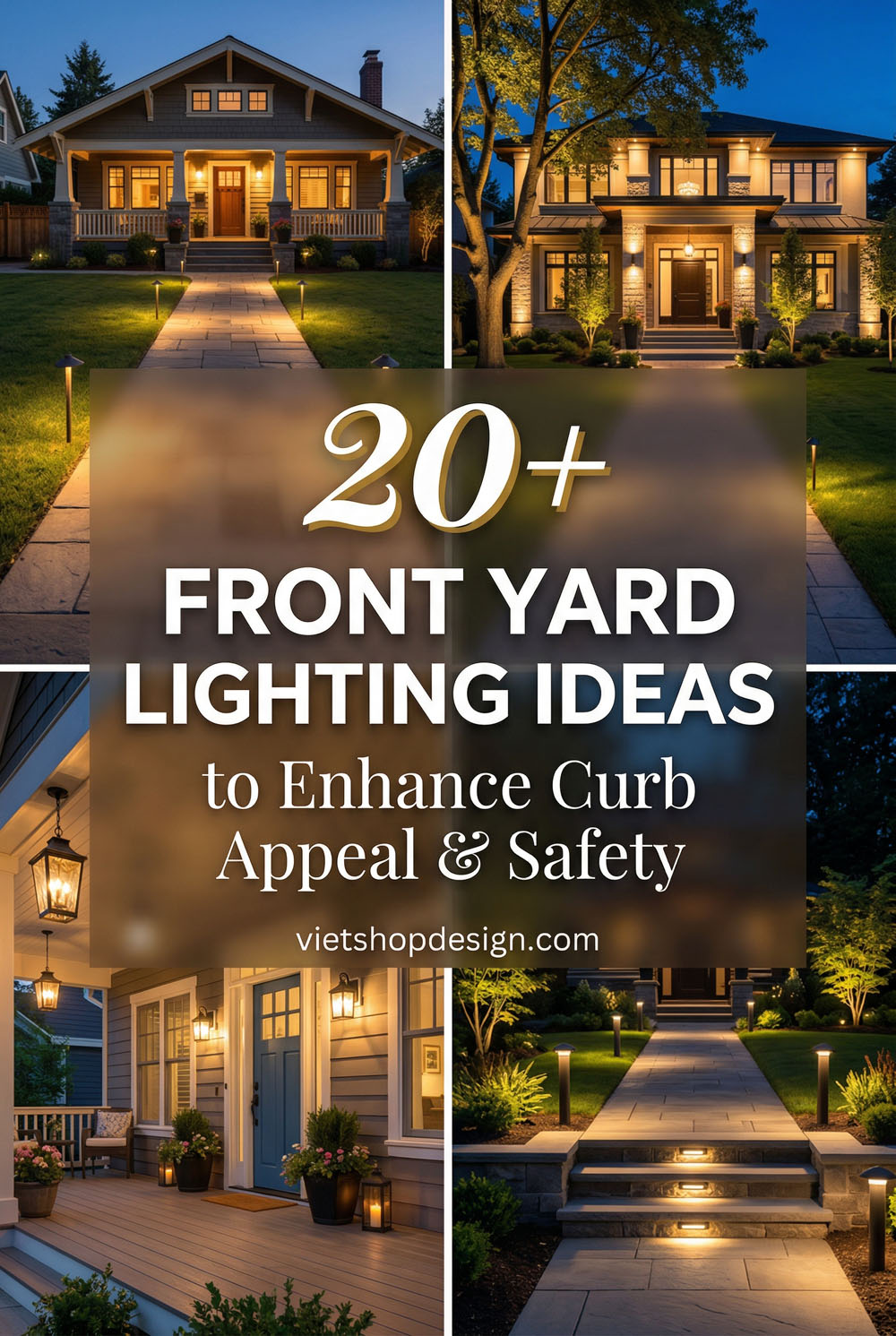 20+ Front Yard Lighting Ideas to Enhance Curb Appeal and Safety
