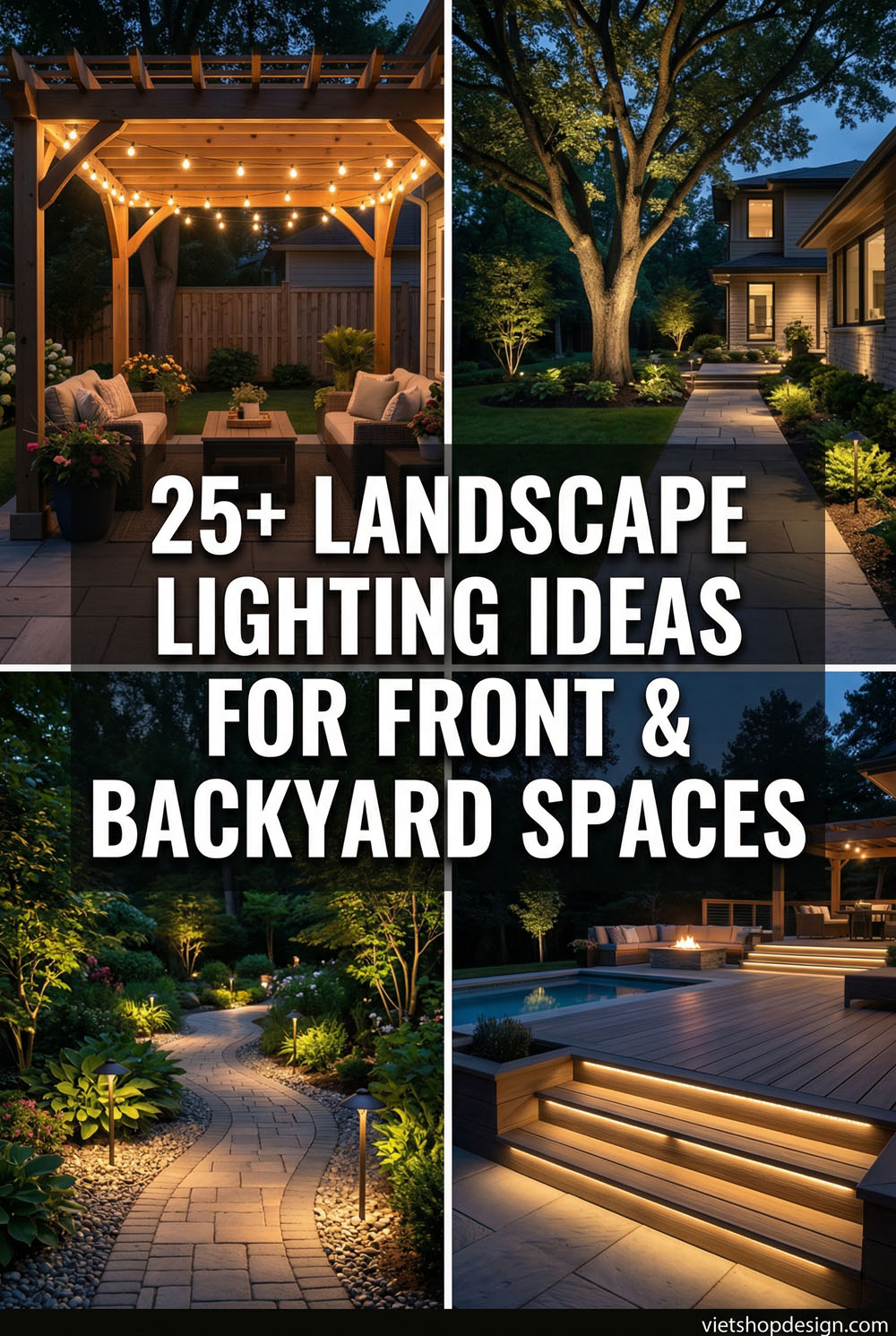 25+ Landscape Lighting Ideas for Front & Backyard Spaces