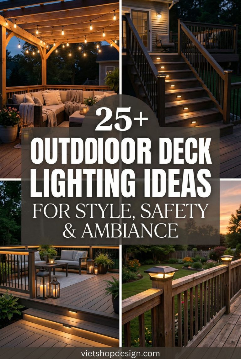 25+ Outdoor Deck Lighting Ideas for Style, Safety & Ambiance