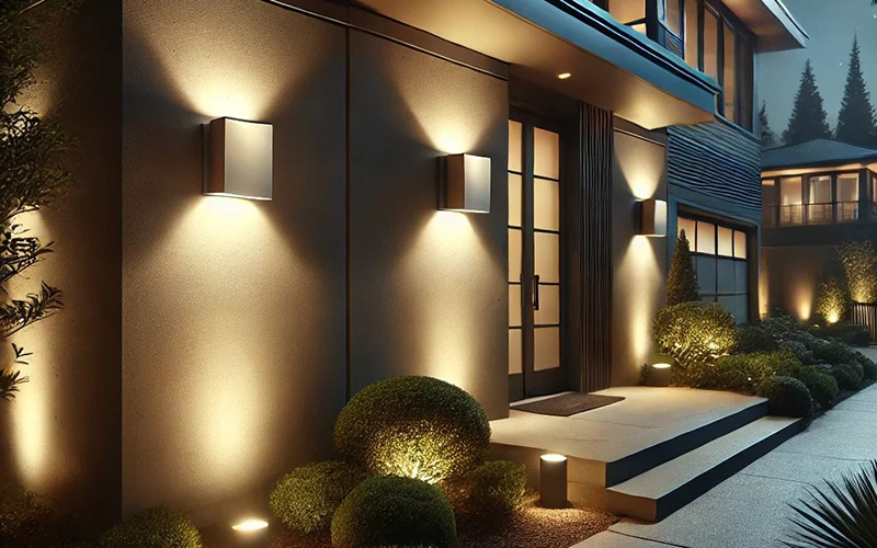 A Unified Outdoor Lighting Layout Adds Depth While Ensuring Functionality