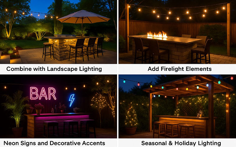 Additional Ideas To Elevate Your Outdoor Bar Lighting