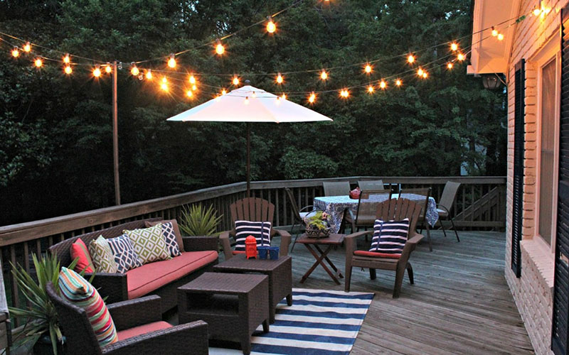 Back Porch String Lights For A Festive, Casual Glow