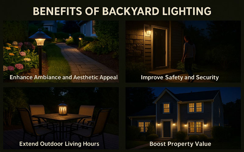 Benefits Of Backyard Lighting