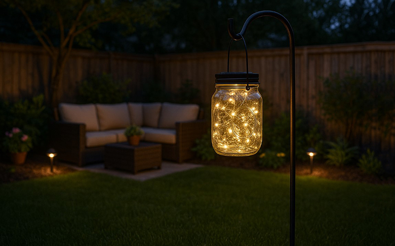 Diy Backyard Mason Jar Light