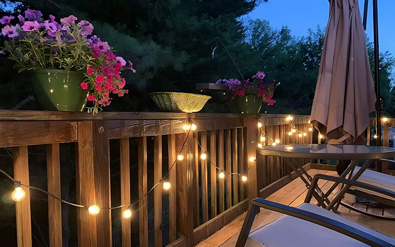 Deck Railing Lighting Enhance Visibility And Style