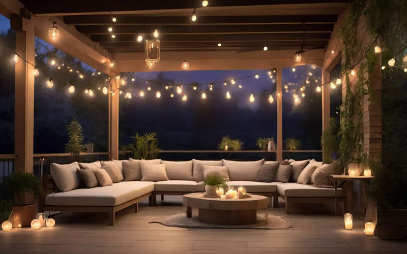Deck String Lighting For Charm And Warmth