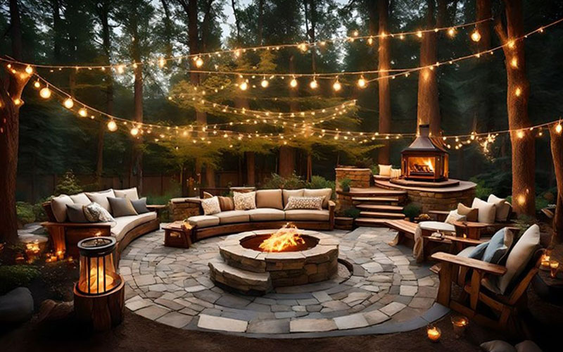 Fire Elements Adds Depth To Your Overall Outdoor Party Lighting