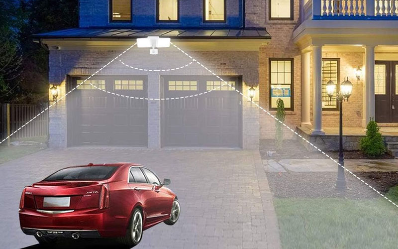 Garage Outdoor Motion‑sensor Floodlights For Security And Convenience