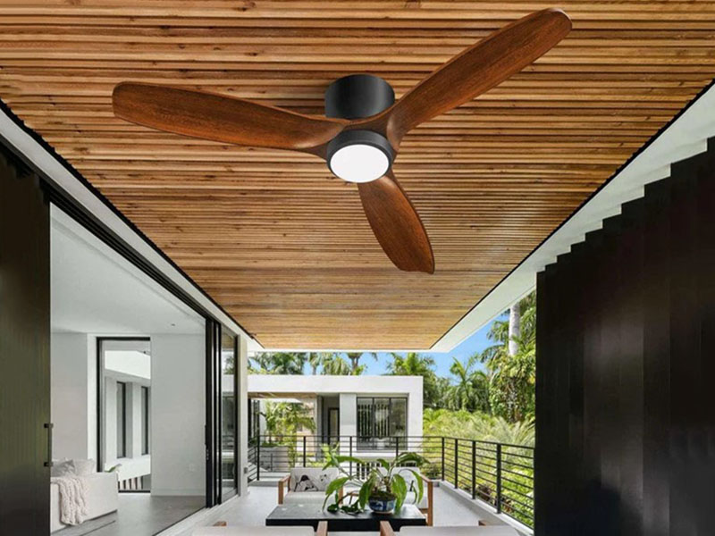 Integrated Fans With Light Kits For Low Front Porch