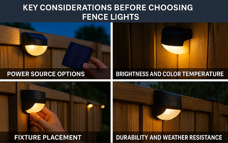 Key Considerations Before Choosing Fence Lights