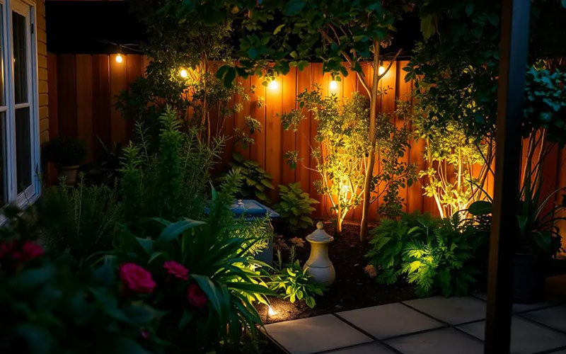 Lighting Ideas To Highlight Small Garden